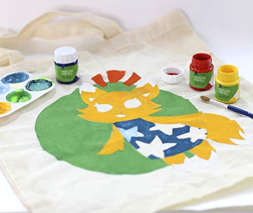 Pintura para Tela T-18 Verde Musgo 25ML La Pajarita, Pintura de aplicación directa sobre tela