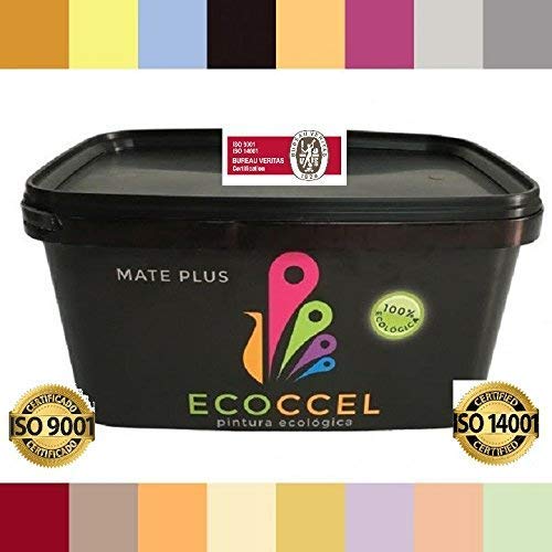 Pintura, pintura pared, pintura pared interior, pintura colores, pintura blanca, pintura exterior, pintura ECOLOGICA, ECOCCEL 4LT (4 Lt, marrón medio)