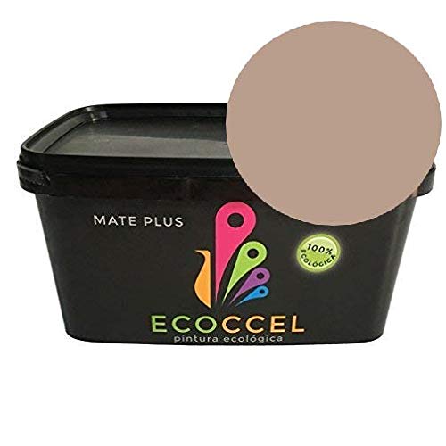 Pintura, pintura pared, pintura pared interior, pintura colores, pintura blanca, pintura exterior, pintura ECOLOGICA, ECOCCEL 4LT (4 Lt, marrón medio)