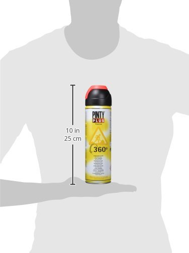 Pinty Plus 250 - Pintura spray marcador fluor, 650cc, Rojo