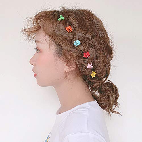 Pinza de Pelo,Pequeñas Pinzas para el Cabello en Forma de Estrella y Flor,Mini Clips de Pelo Niña,Pinza para el cabello en Colores Surtidos,Accesorios para el Cabello para Mujeres y Niñas (60 Piezas)