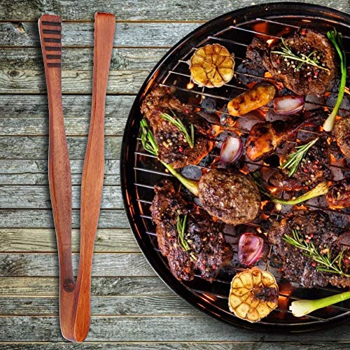 Pinzas de madera para barbacoa