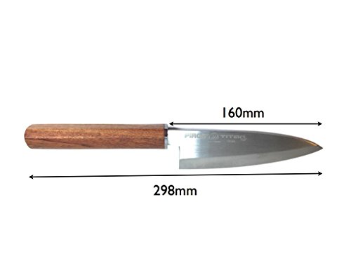 Pirge PROSHARP Cuchillo de Cocina Tradicional japonés Profesional | Cuchillo Sushi Inoxidable | Resistencia a la corrosión | Mango ergonómico de Palisandro (Deba)