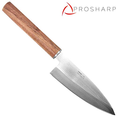 Pirge PROSHARP Cuchillo de Cocina Tradicional japonés Profesional | Cuchillo Sushi Inoxidable | Resistencia a la corrosión | Mango ergonómico de Palisandro (Deba)