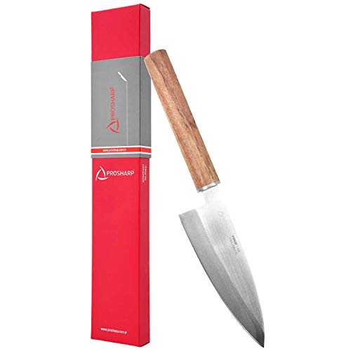 Pirge PROSHARP Cuchillo de Cocina Tradicional japonés Profesional | Cuchillo Sushi Inoxidable | Resistencia a la corrosión | Mango ergonómico de Palisandro (Deba)