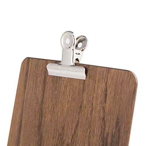 Pizarras UK Portapapeles con Clip Plateado Desmontable, Madera, Madera, marrón, A3 (49.5 x 32.1 x 1cm)