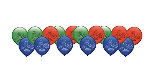 PJ Masks 0678, Pack 16 Globos Fiestas y cumpleaños. Ideal para Decorar Tus Fiestas.