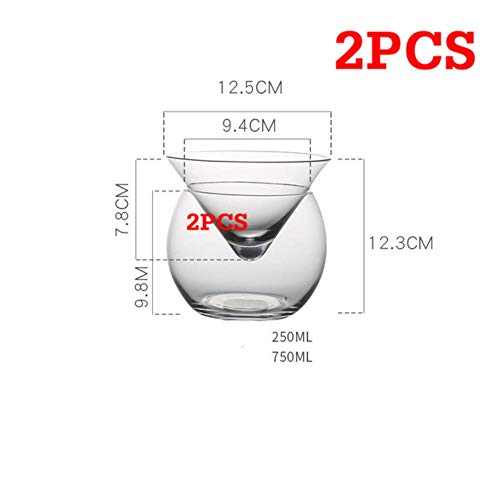 PJC Molecular Mixology - Juego de copas de vino esféricas para cóctel