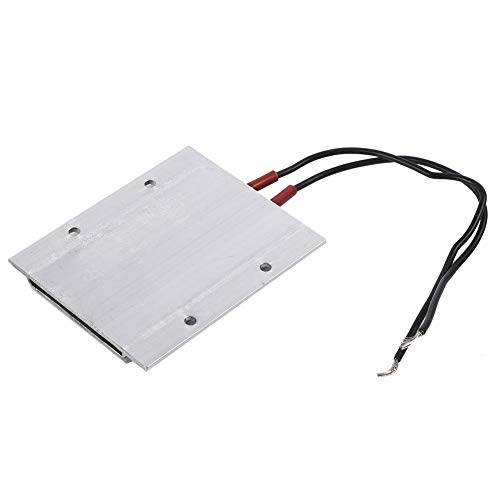 Placa calefactora de termostato PTC, 220 V eléctrica de temperatura constante Kit de calentador de aire de elemento calefactor 77 x 62 x 6 mm(50W 80℃)