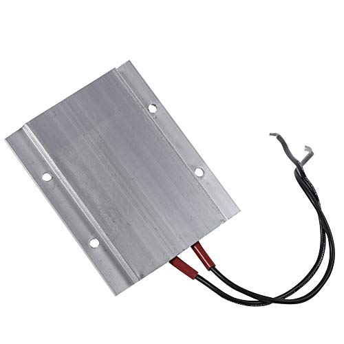 Placa calefactora de termostato PTC, 220 V eléctrica de temperatura constante Kit de calentador de aire de elemento calefactor 77 x 62 x 6 mm(50W 80℃)