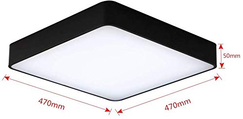 Plafón de luz regulable de 48 W, diseño artístico, lámpara Led de techo diámetro 500 x 60 mm, moderna y creativa para salón, dormitorio, cocina, pasillo o restaurante