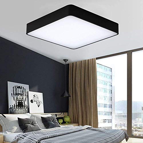 Plafón de luz regulable de 48 W, diseño artístico, lámpara Led de techo diámetro 500 x 60 mm, moderna y creativa para salón, dormitorio, cocina, pasillo o restaurante