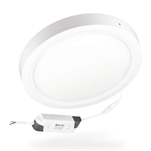 Plafón LED Lámpara de Techo Moderno redondo LED 18W 24W 4200K 6000K superficie para Cocina Sala de estar Dormitorio Pasillo Comedor (6000K, Circular-24W)