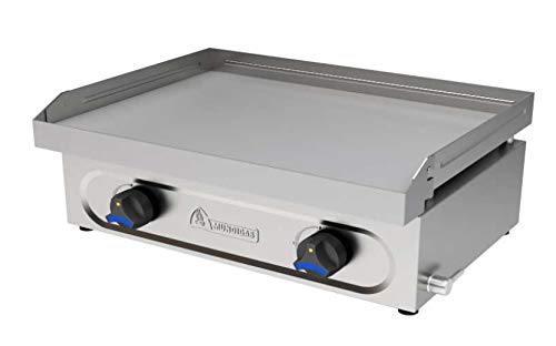 Plancha profesional a gas especial hosteleria bar, placa 14 mm.