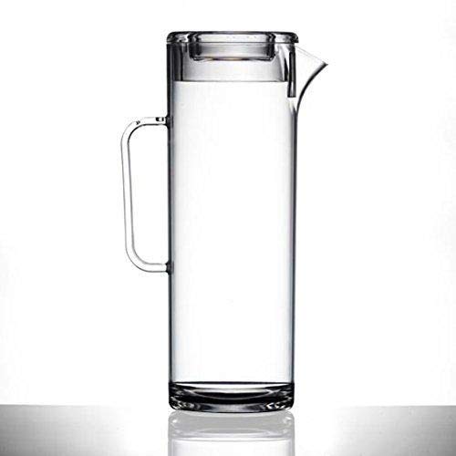 Plastic Jug with Lid, 3 Pint Tall Plastic Jug Pimms Jug Virtually unbreakable - Quality Catering Products by BBP