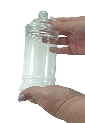 Plastic Victorian Style Jar 500ml - Pack of 5 by Millies Direct