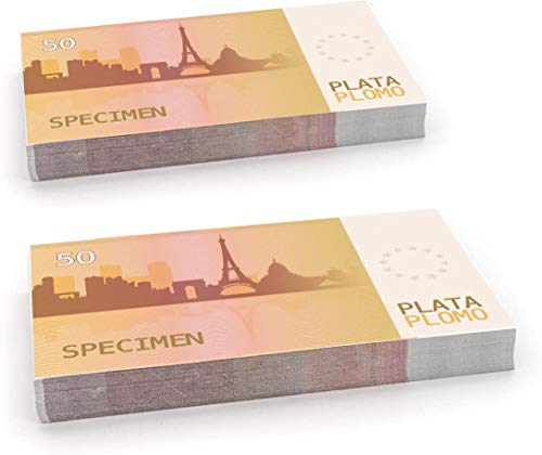 Plata o Plomo Paquete 200 boletos ficticios para Jugar € 50 Ideal Party, Casinos, Juegos, Cine ... Etc