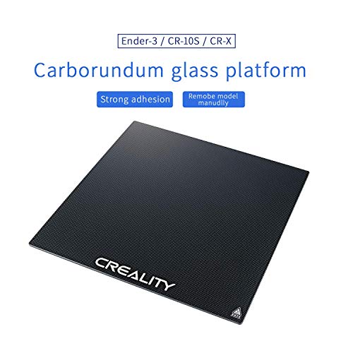 Plataforma de impresora 3D Creality Cama calefactada Superficie de construcción Placa de vidrio templado para impresora 3D Ender 3 / Ender 3 Pro 235x235x3 mm