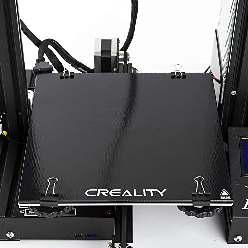 Plataforma de impresora 3D Creality Cama calefactada Superficie de construcción Placa de vidrio templado para impresora 3D Ender 3 / Ender 3 Pro 235x235x3 mm