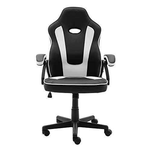 Play Haha. Silla de juegos de estilo de carreras, giratoria, silla de oficina, silla ergonómica para conferencias, silla de trabajo con soporte lumbar de piel sintética con silla de trabajo ajustable