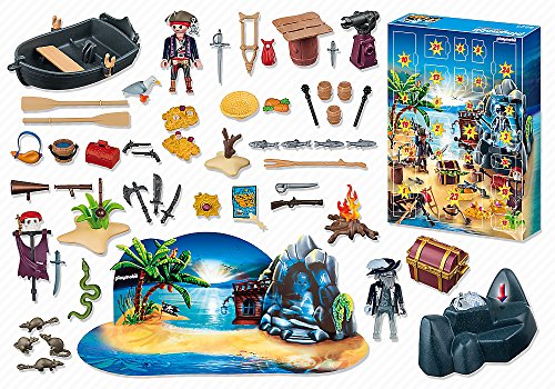 PLAYMOBIL - Calendario de Navidad Isla del Tesoro Pirata (66250)