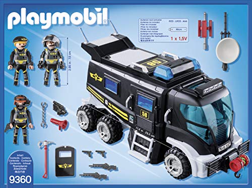 PLAYMOBIL City Action Vehículo con luz LED y Módulo de Sonido, a Partir de 5 Años (9360)