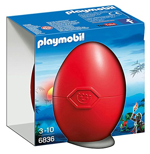 PLAYMOBIL Huevos- Dragon Warrior Figura con Accesorios, Multicolor (6836)