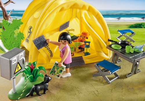 PLAYMOBIL Vacaciones - Tienda de campaña Familiar (5435)