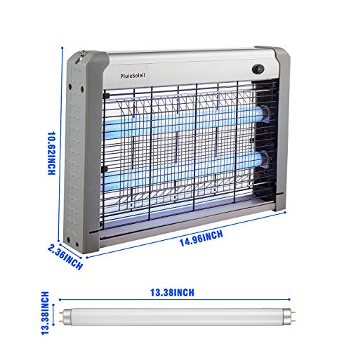 PluieSoleil Lámpara de Mosquitos Anti Mosquitos Electrico 20W Mosquito Killer Lámpara de Insectos contra Mosquitos, Polillas, Zancudos, Moscas, y mas Insectos