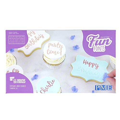 PME Fun Fonts Cupcake and Cookie Stamping Set-Collection 1