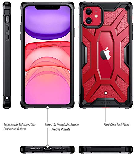 Poetic Apple iPhone 11 Funda [Affinity Series]-[Agarre Parachoques TPU] [Protección Esquina] Funda Protectora Hibrida para Apple iPhone 11 (2019 Liberado), Negro