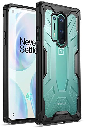 Poetic oneplus 8 Pro Funda [Affinity Series]-[Agarre Parachoques TPU] [Protección Esquina] Funda Protectora Hibrida para oneplus 8 Pro, Negro/Claro