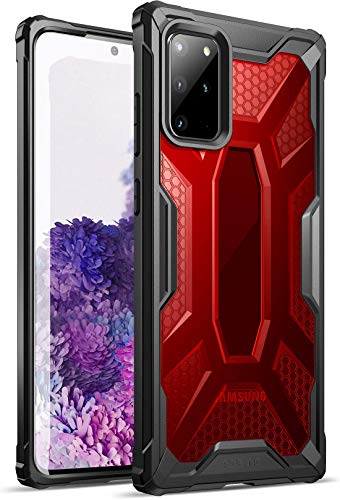 Poetic Samsung Galaxy S20+ Plus Funda [Affinity Series]-[Agarre Parachoques TPU] [Protección Esquina] Funda Protectora Hibrida para Samsung Galaxy S20+ Plus,Rojo