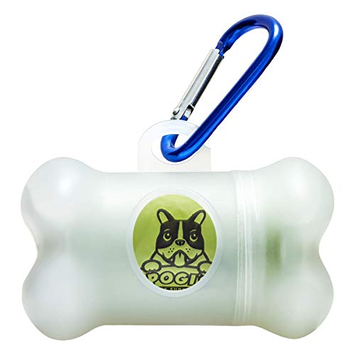 Pogi's Poop Bags - Dispensador para bolsas - Incluye 1 Rollo (15 Bolsas) - Ecológicas, perfumadas, herméticas