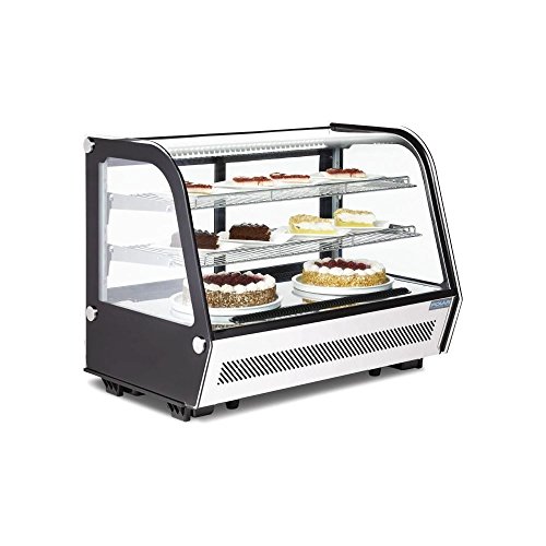 Polar CD230 mostrador refrigerado pantalla Merchandiser, 160 L