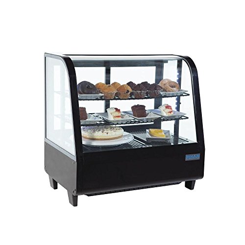 Polar mostrador refrigerado Merchandiser pantalla comercial 100 L de frigorífico