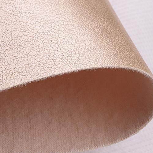 Polipiel Cuero sintético de Textura Suave de Cuero sintético, Cuero sintético de Vinilo, para amueblar sofás, sillas, Bolsos, tapicería (Color : Beige, Size : 1.38×8m)