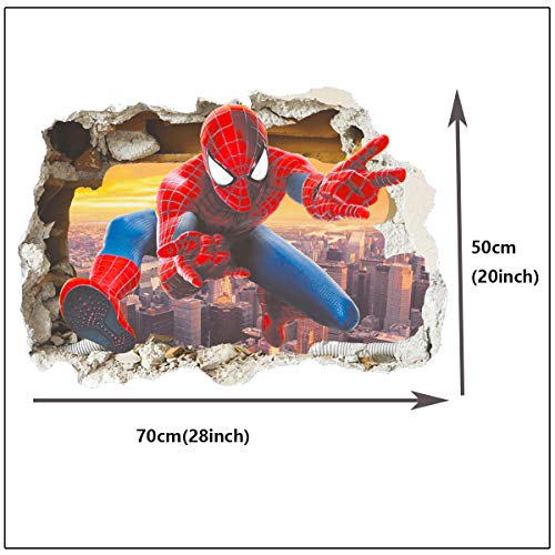 Polly Online 2 PCS Póster Spiderman Spiderman Vinilos Decorativos Spiderman Etiqueta de la Pared