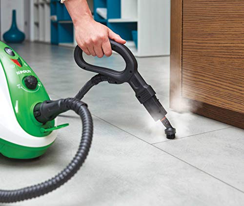 Polti Vaporetto Smart 35 Mop Limpiador a Vapor con Cepillo Vaporforce, Caldera de Alta Presión de 3.5 Bar, 1800 W, 1.6 litros, plástico, Acero Inoxidable, Verde