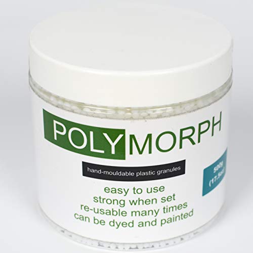 Polyshape - Plástico polimórfico moldeable a mano, bote de 500 g