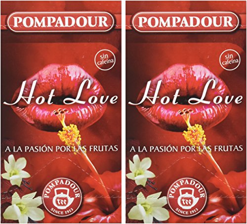 Pompadour Té Infusion Hot Love - 20 bolsitas - [Pack de 2]