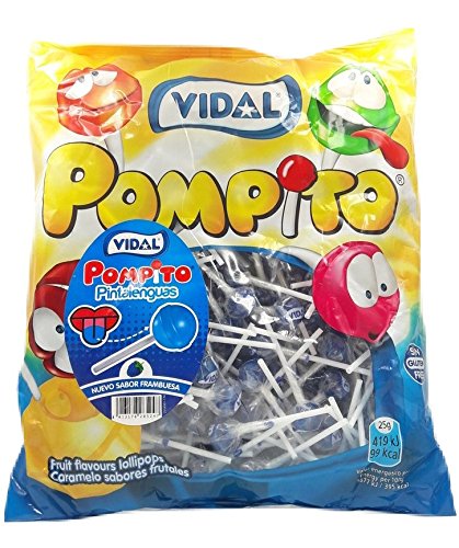 Pompito Pintalenguas - caramelo con palo - VIDAL - 200 Unidades