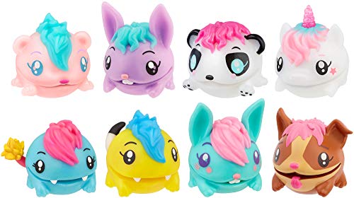 Pooparoos, mascotas de juguete sorpresa con inodoros  (Mattel FWN06), Surtido, Colores Aleatorios