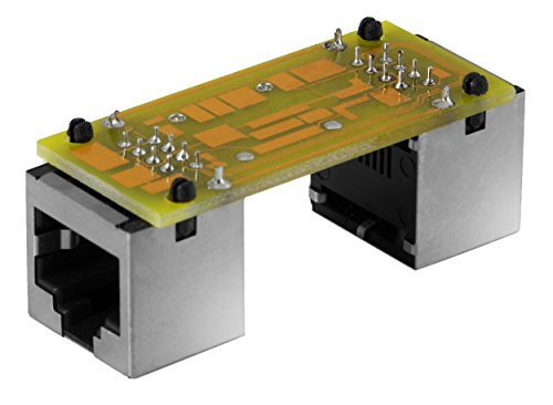 Poppstar Cable Patch de Acoplamiento RJ45 (Adaptador 2X RJ-45 enchufes (Hembra), E-TA 8/8), Modelo Cat.6 Recubierto, transmisiones 10/100/1000 MB/s