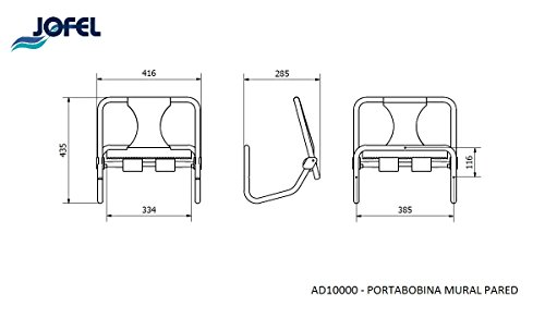 PORTABOBINA PAPEL TALLER PARED