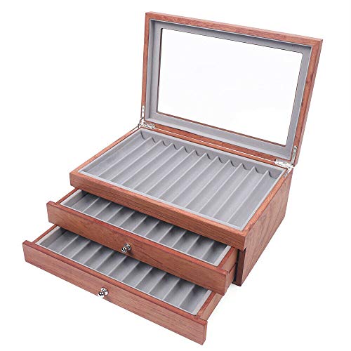 Portalápices para armario con 34 ranuras para coleccionar cajón, tipo lápiz, caja organizadora