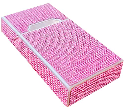 portátil Caja de Cigarrillos Mujeres Cigarette Box Holder Ladies Cigarette Case, Puede Contener 20 Cigarrillos Finos,Pink