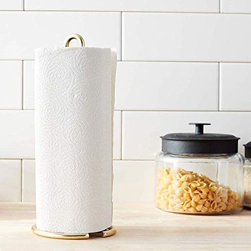 Portátil Soporte Papel de Cocina Soporte de Acero, Soporte para Rollo de Papel de Cocina Porta Rollos Papel Cocina Acero Inoxidable Antideslizante Soporte Rollo Papel para Utensilios de Cocina