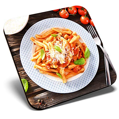 Posavasos cuadrados de estilo italiano para pasta italiana, calidad brillante, protección de mesa para cualquier tipo de mesa #45418