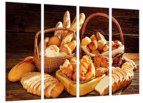 Poster Fotográfico Variedad de Panes, Panaderia, Pasteleria, Pan Tamaño total: 131 x 62 cm XXL